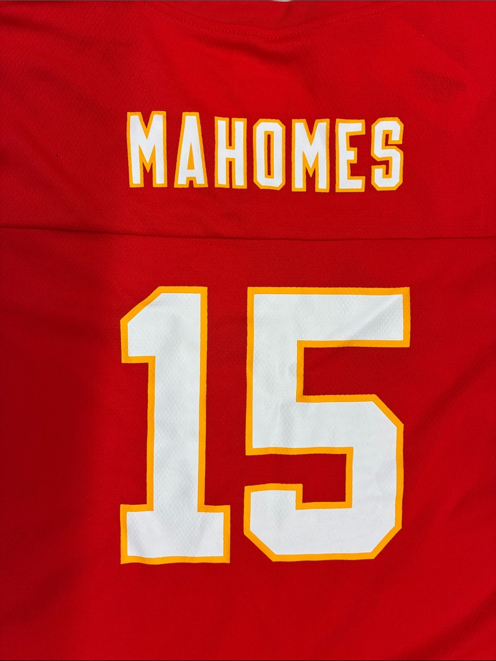 NEW NFL Team Apparel Kansas City Chiefs Jersey #15 MAHOMES Size Medium - Picture 3 of 3